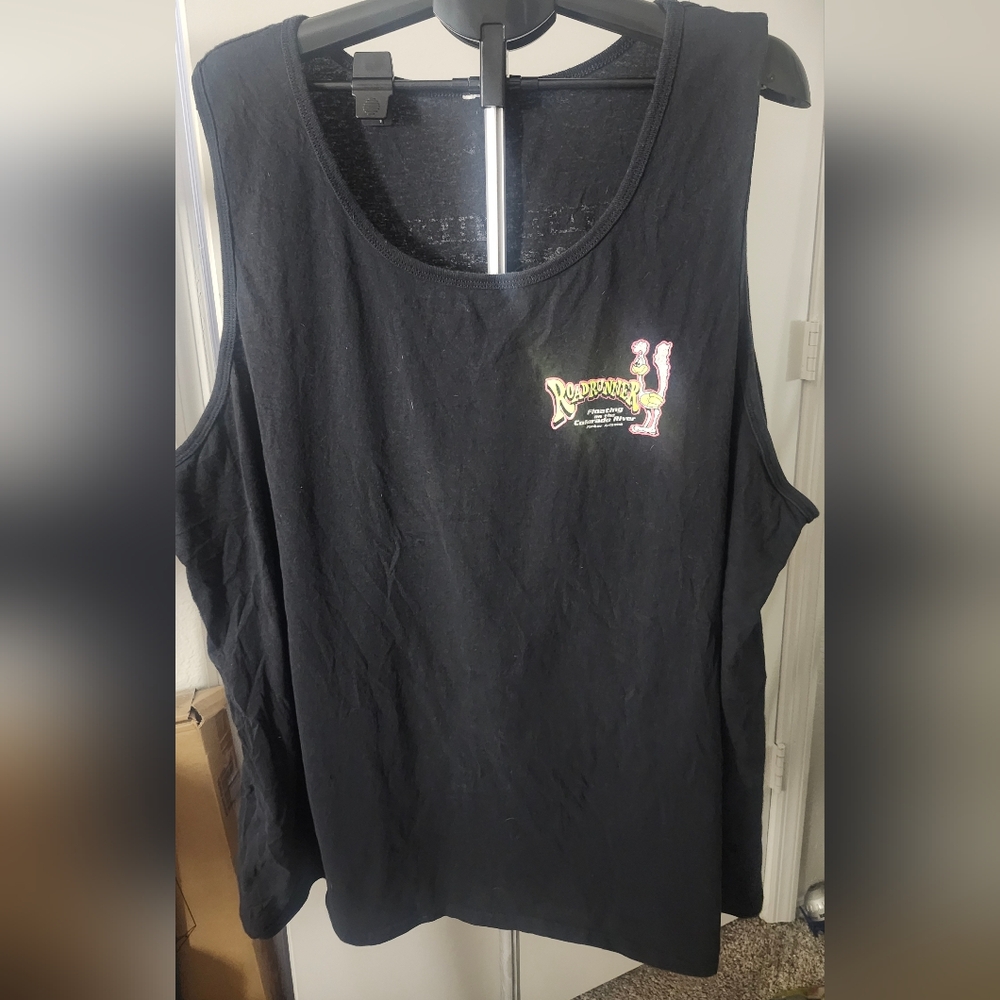 Black Graphic Mens Tank Top